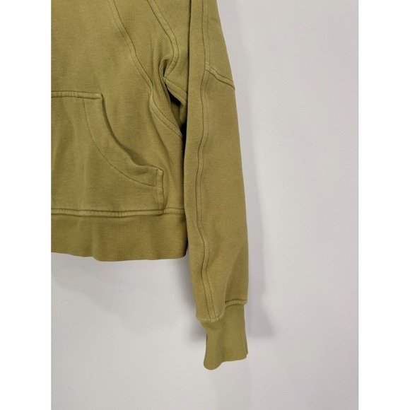 Lululemon Scuba Oversized Half Zip Pullover Sweatshirt Khaki Green XS S - Picture 2 of 11